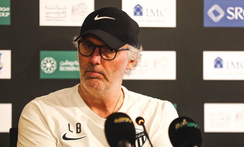 لوران بلان غاضب رغم تصدر الاتحاد للدوري السعودي
