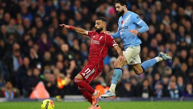 نتيجة مباراة ليفربول ومانشستر سيتي في الدوري الإنجليزي